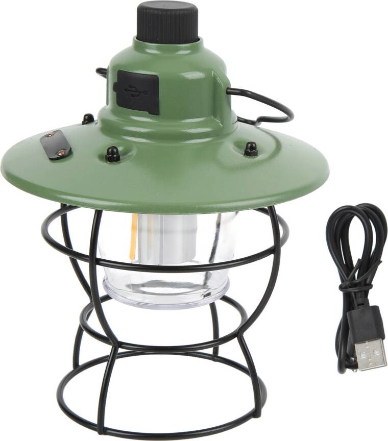 LED Camping Light Retro Style Rechargeable