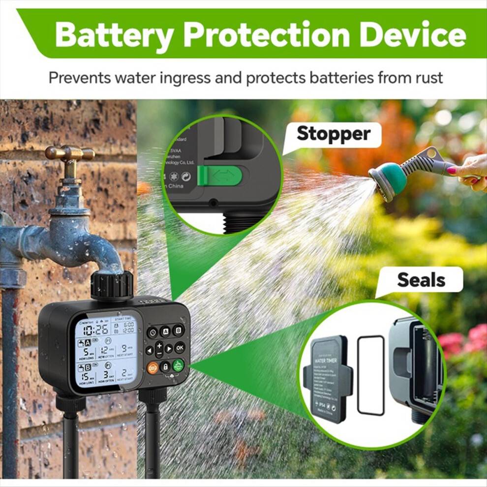 2-Outlet Water Timer Automatic Irrigation System