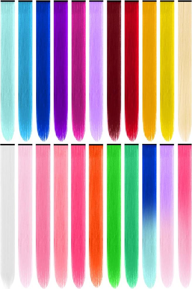 Hair extensions Colorful Clip-In Hair Extensions 22 pcs