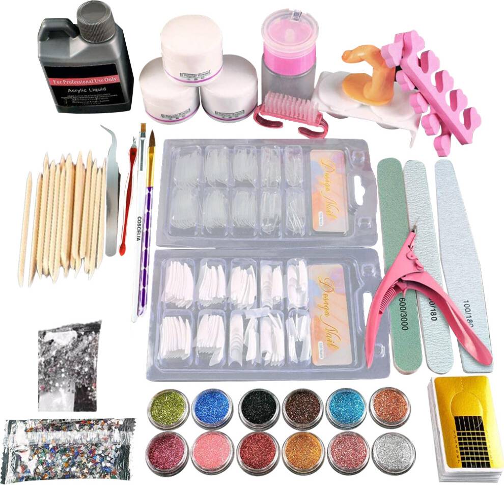 Acrylic nail kit Acrylic Nail Kit For Beginners Practice Hand - Practice Hand