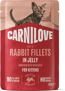 Carnilove Cat Rabbit Fillets Enriched Marigold Jelly 85g