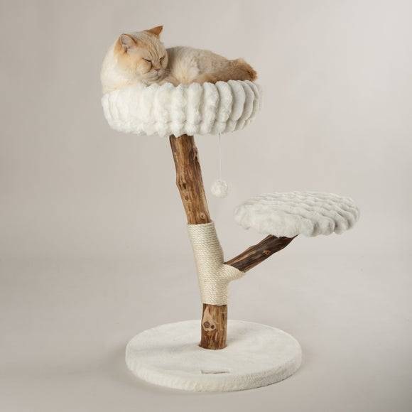 Scruffs Atlas Cat Scratching Tree Cream