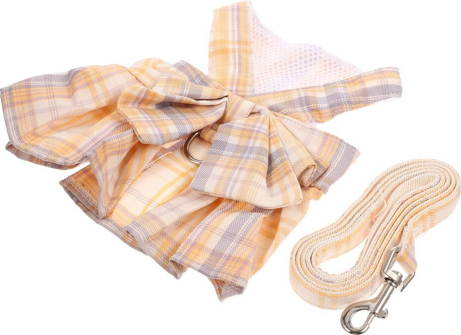 Solustre 4Pcs Rabbit Bow Harness Set With Leash