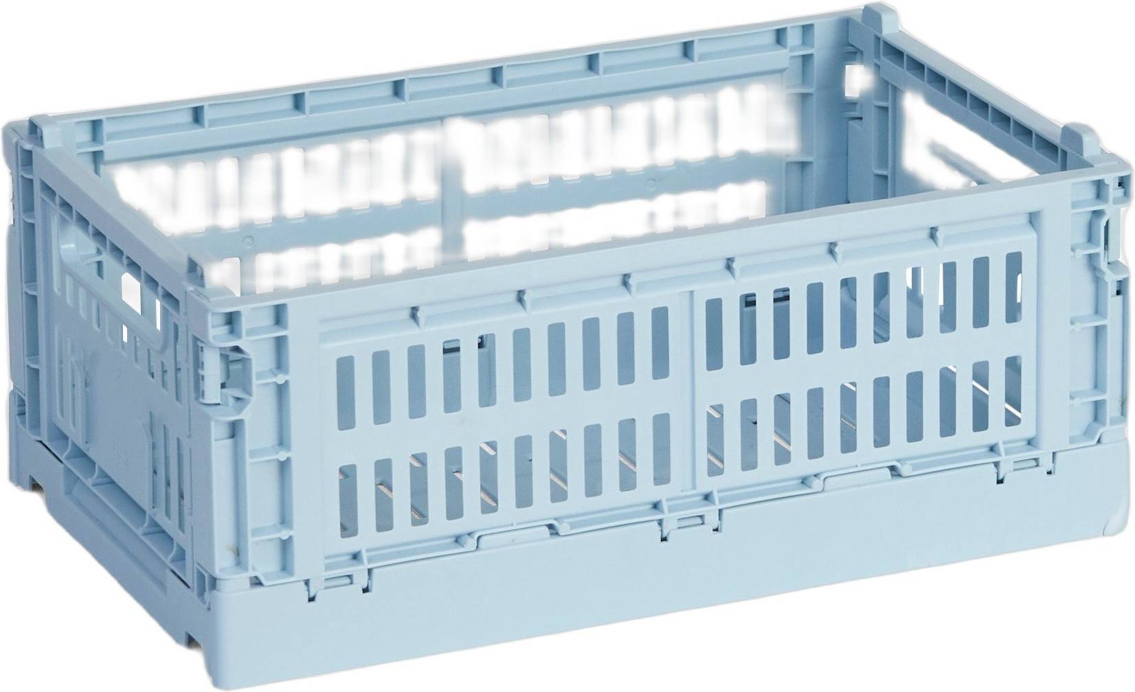 Soft Blue Stackable Small Crate