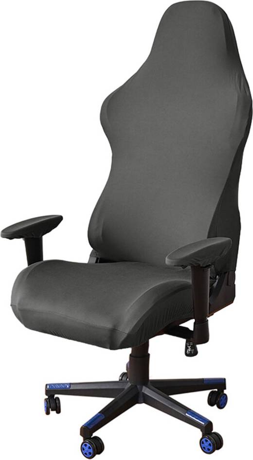 Gray gaming chair Stretchable Solid Color Chair Cover Shell