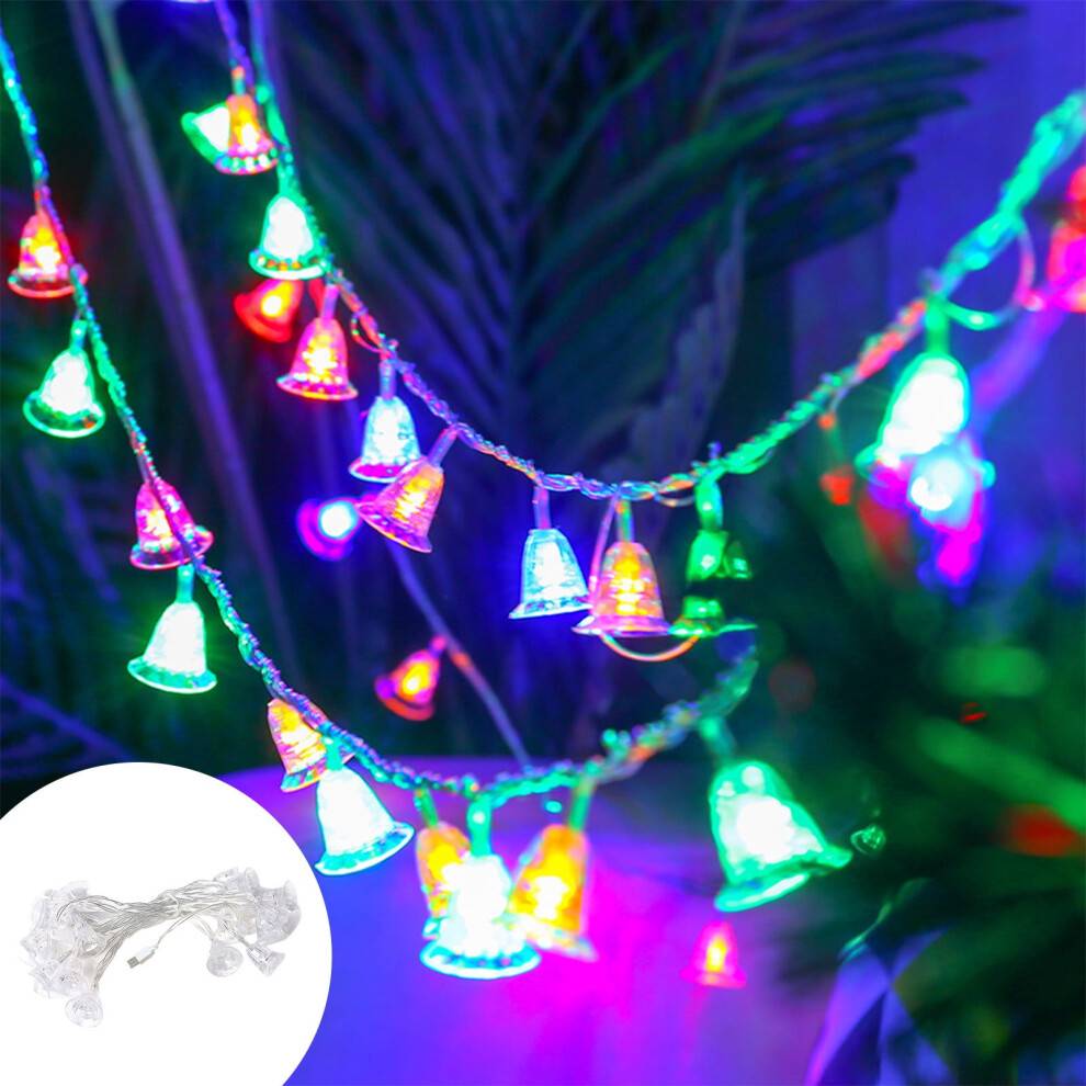 Fairy bell Fancy Dress 21FT Solar Lights 30 LED Multicolor String Light