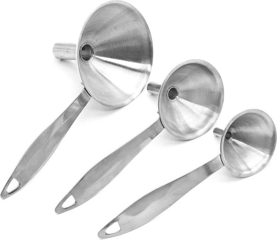 Trattset Rostfritt Stål För Flaskor Silver