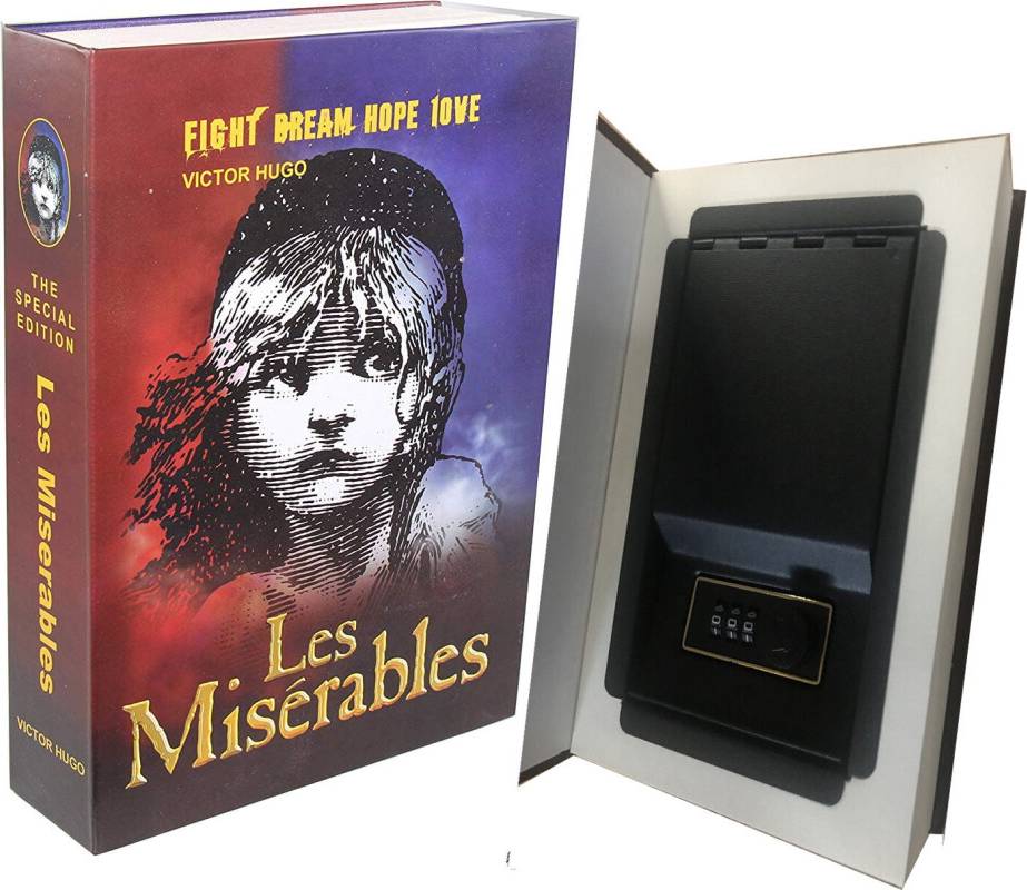 Paper Steel Book Safe Combination Lock