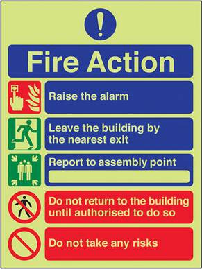 VSafety Action 5 Message Do Not Take Risks Sign