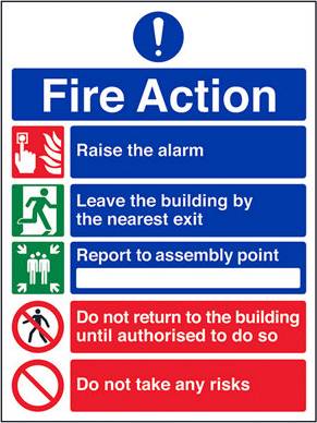 VSafety Action 5 Message Do Not Take Risks Sign
