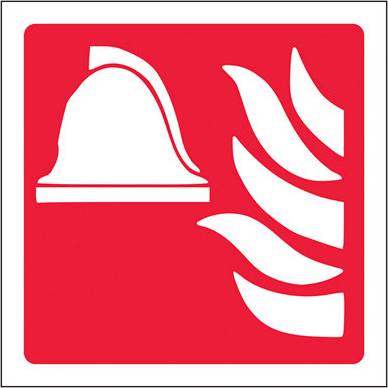 Fire Point Logo Adhesive Vinyl Sign 100X100mm