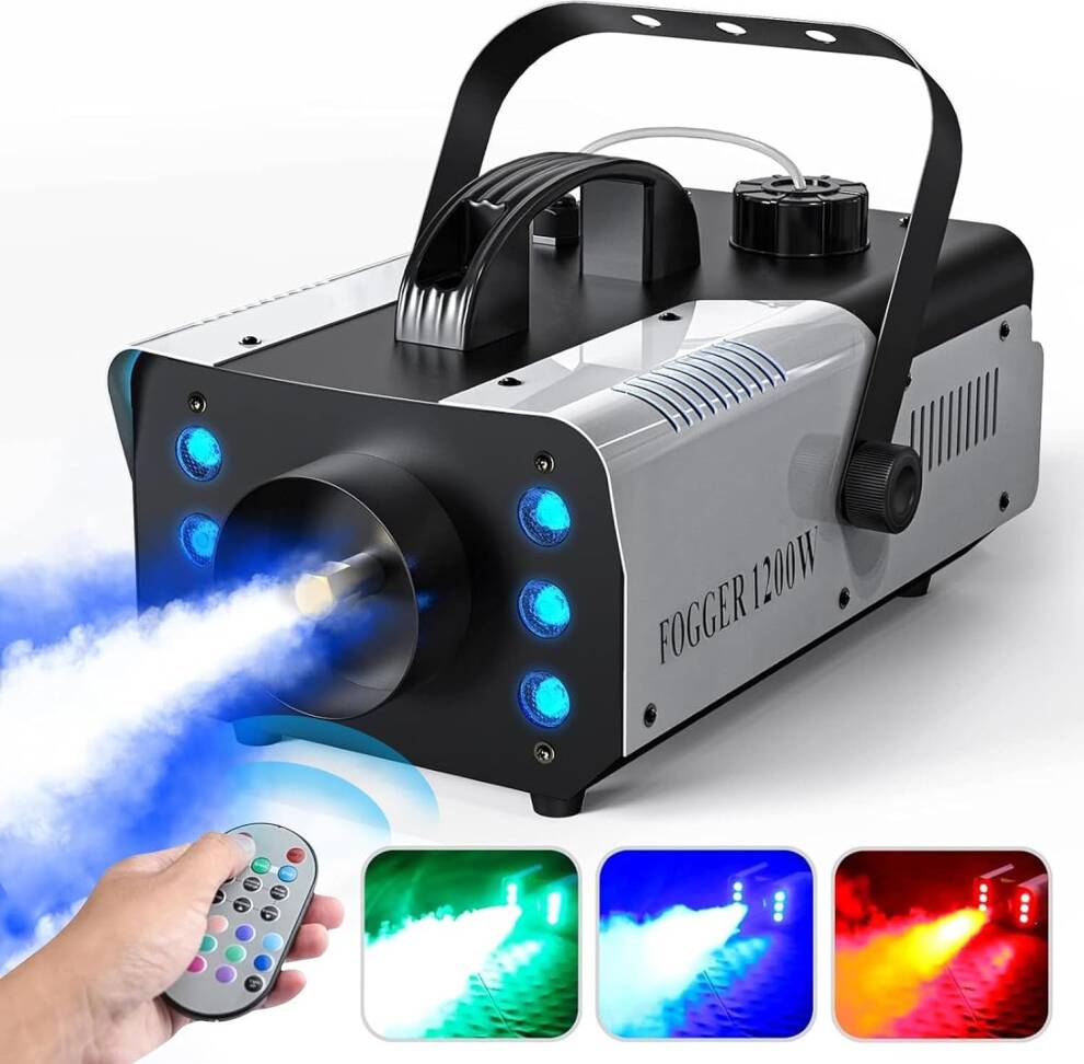 1200W Smoke Machine with RGB LED and Wireless Remote