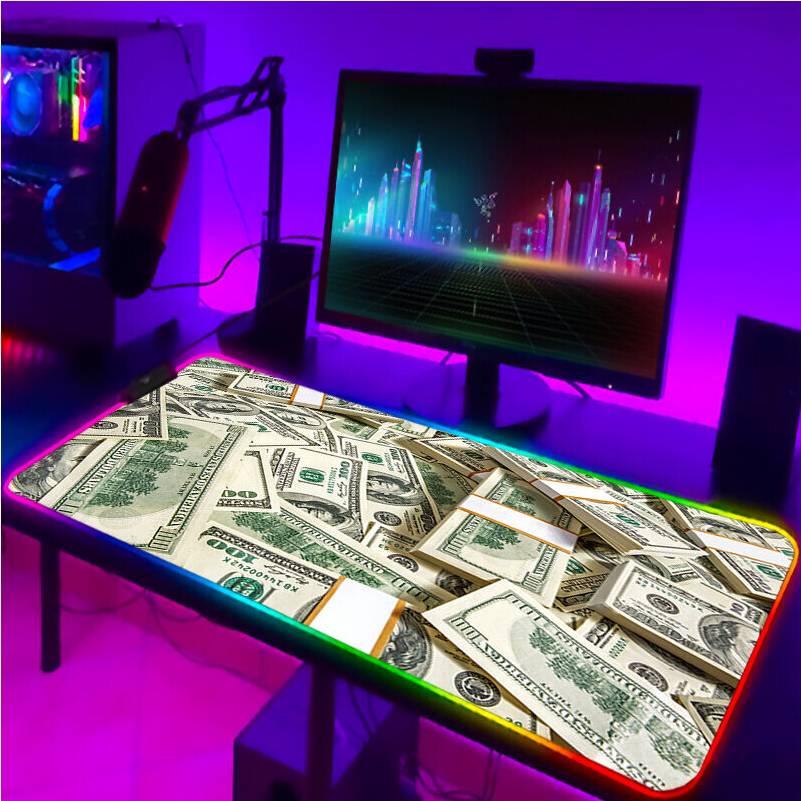 Dechoicelife RGB Pad Keyboard LED Mouse Pads