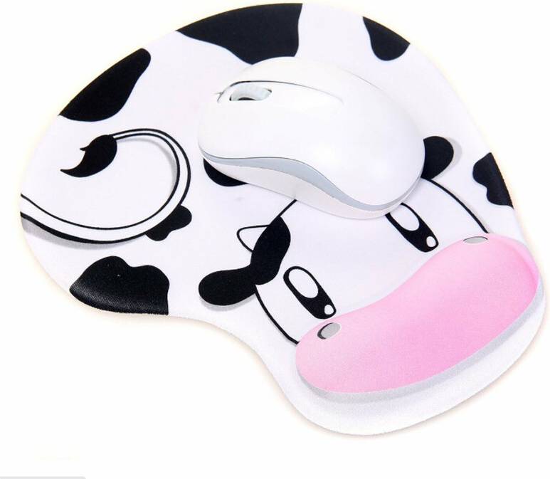 Anti-Slip Cow-Patterned Mouse Mat