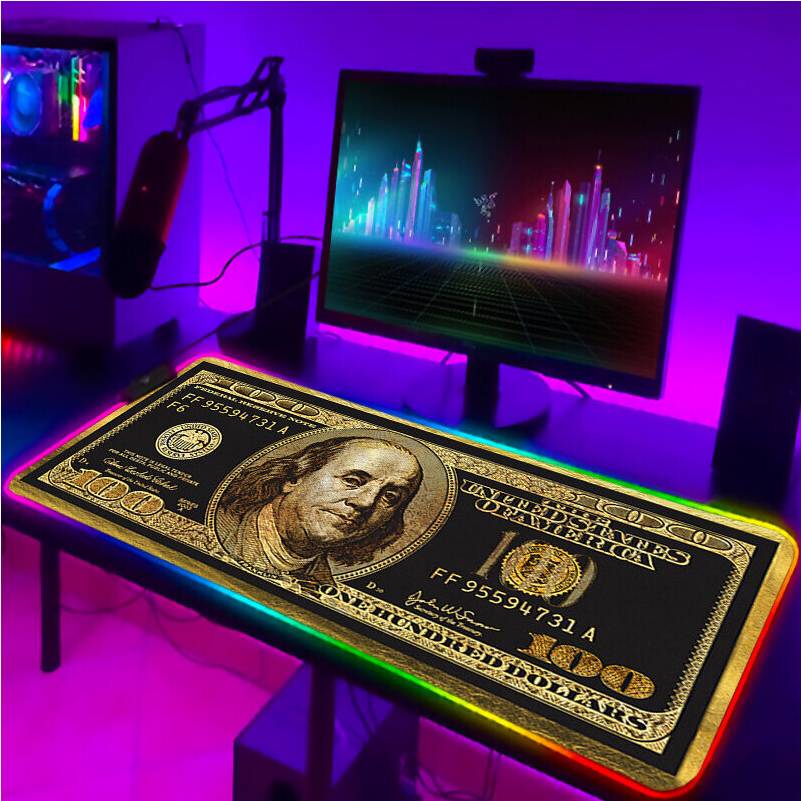 Dechoicelife RGB Pad Keyboard LED Mouse Pads