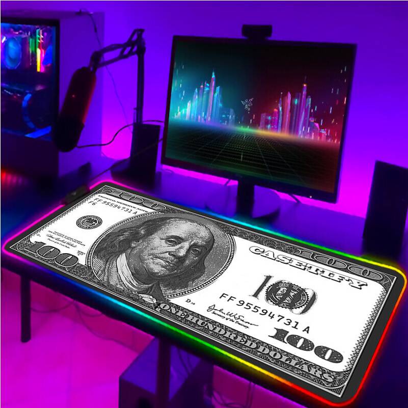 Dechoicelife RGB Pad Keyboard LED Mouse Pads