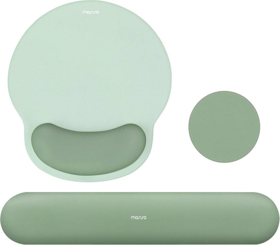 MOSISO Wrist Rest Support Mouse Pad Keyboard Set
