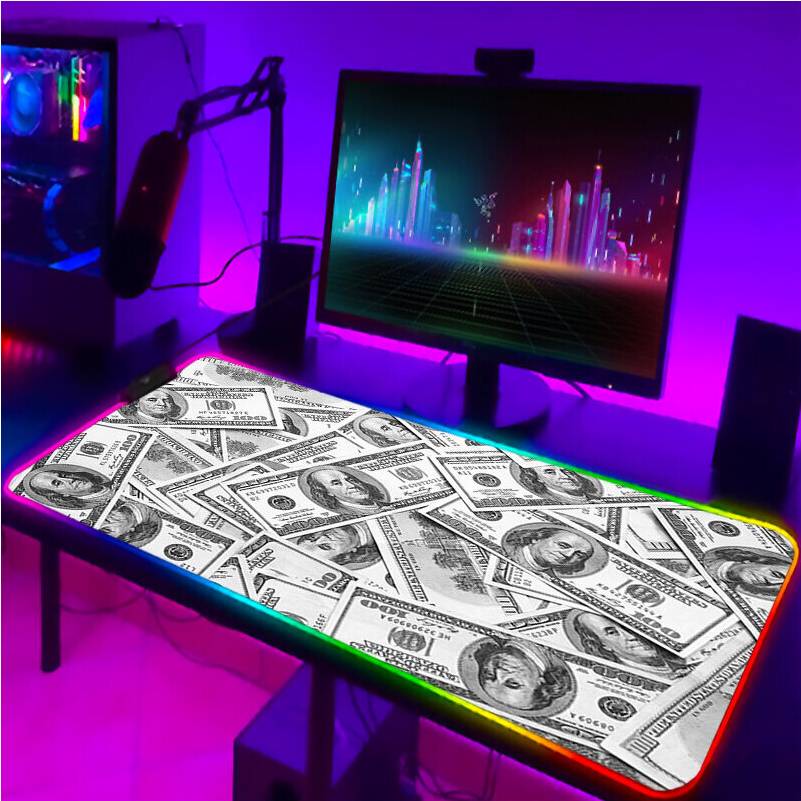 Dechoicelife RGB Pad Keyboard LED Mouse Pads