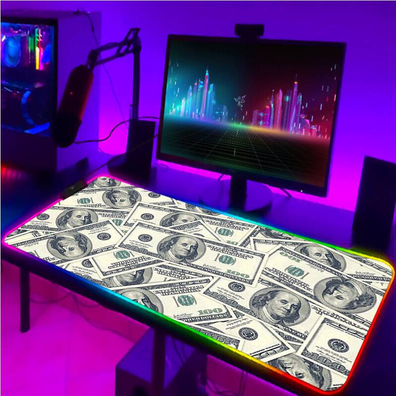 Dechoicelife RGB Pad Keyboard LED Mouse Pads