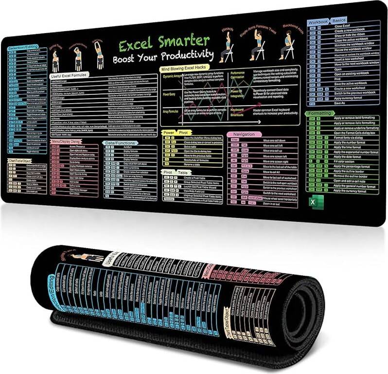 Excel Cheat Sheet Mouse Pad MP-29