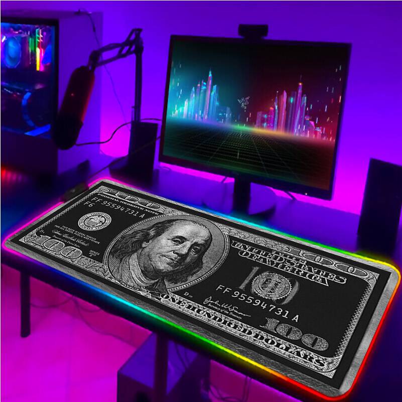 Dechoicelife RGB Pad Keyboard LED Mouse Pads