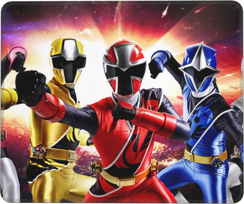 Power Rangers Mouse Pad Stitched Edge