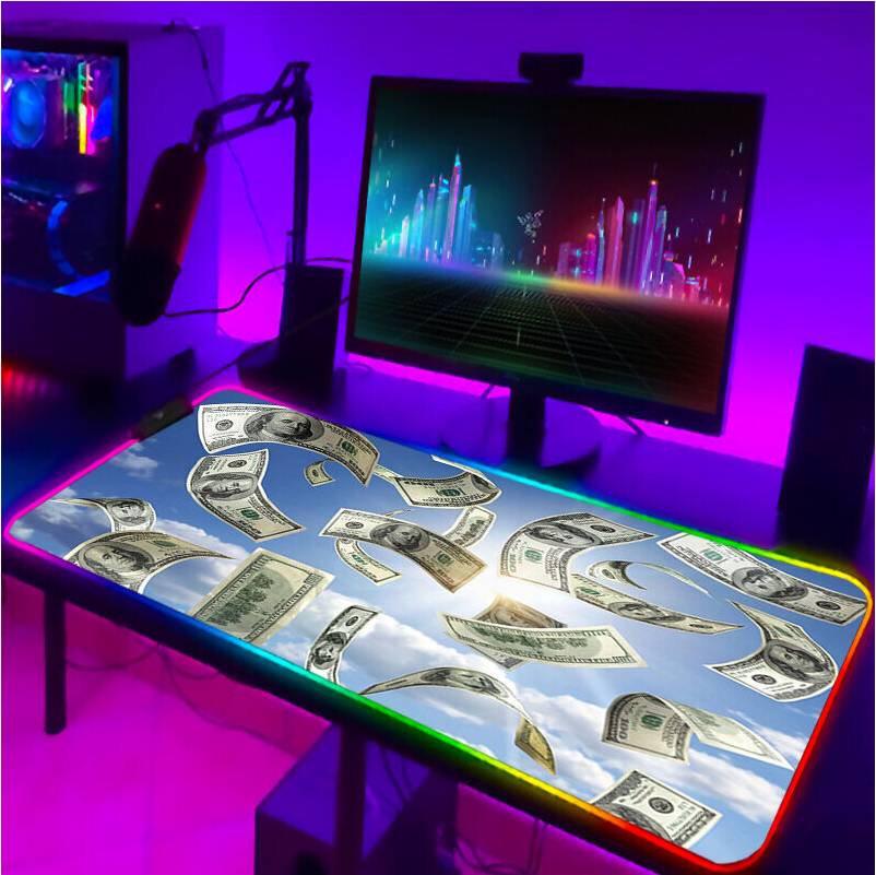 Dechoicelife RGB Pad Keyboard LED Mouse Pads