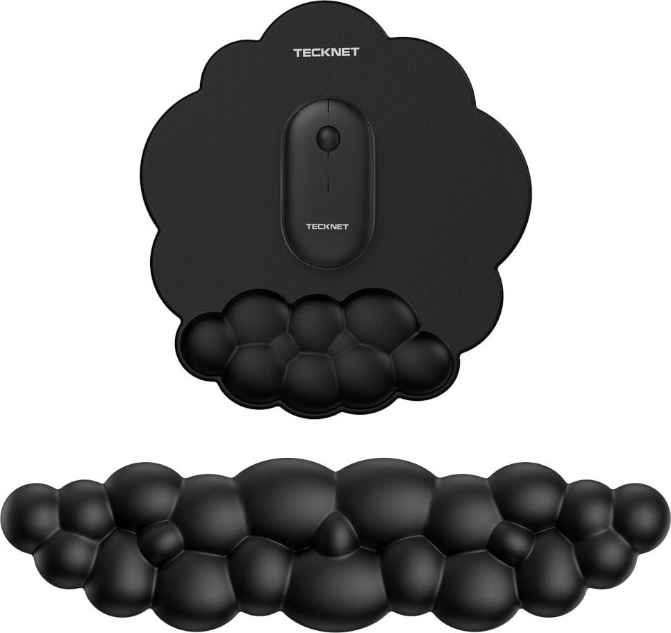 Tecknet Keyboard and Mouse Mat Wrist Support Set