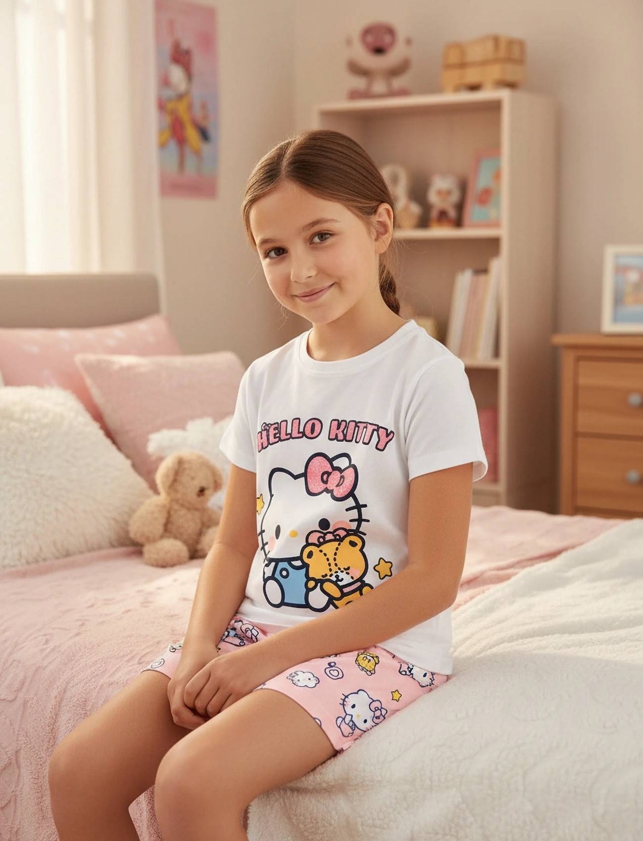 Hello Kitty Pyjama White