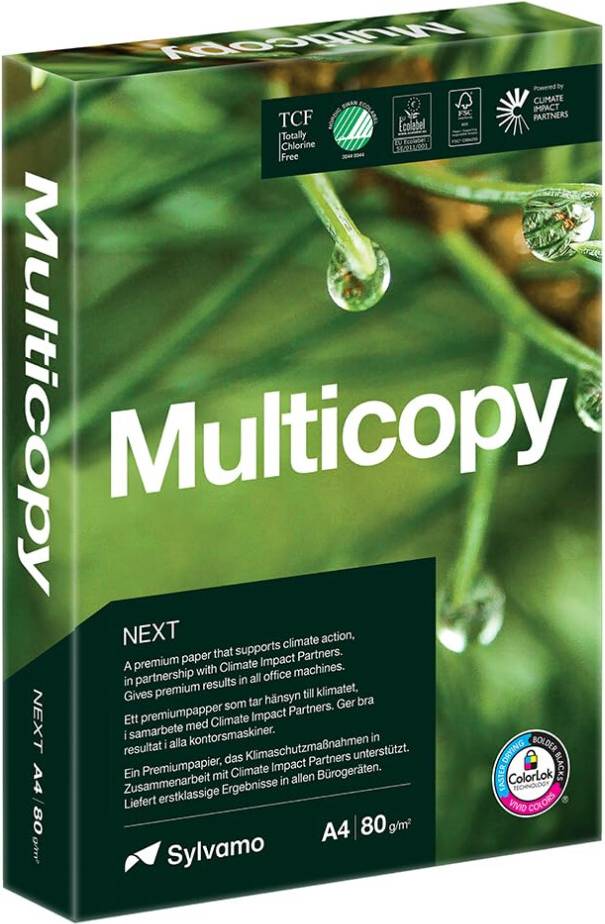 A4 paper 80gsm 500 sheets MultiCopy Next A4 Printer Paper 500 Sheets