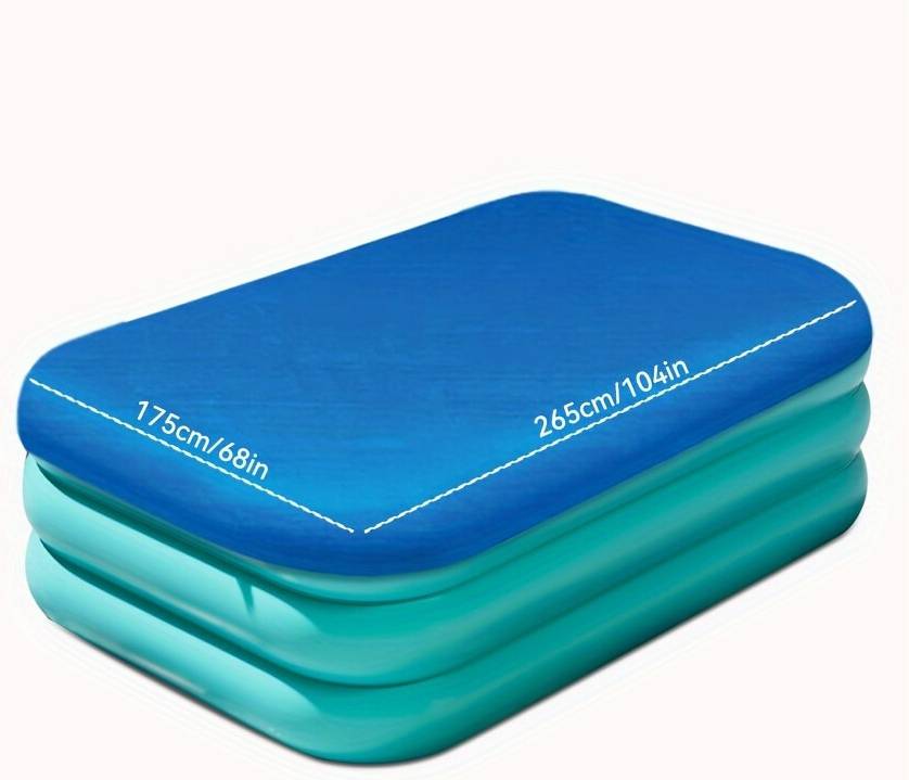 SRJ STAR PE Square Pool Cover Inflatable