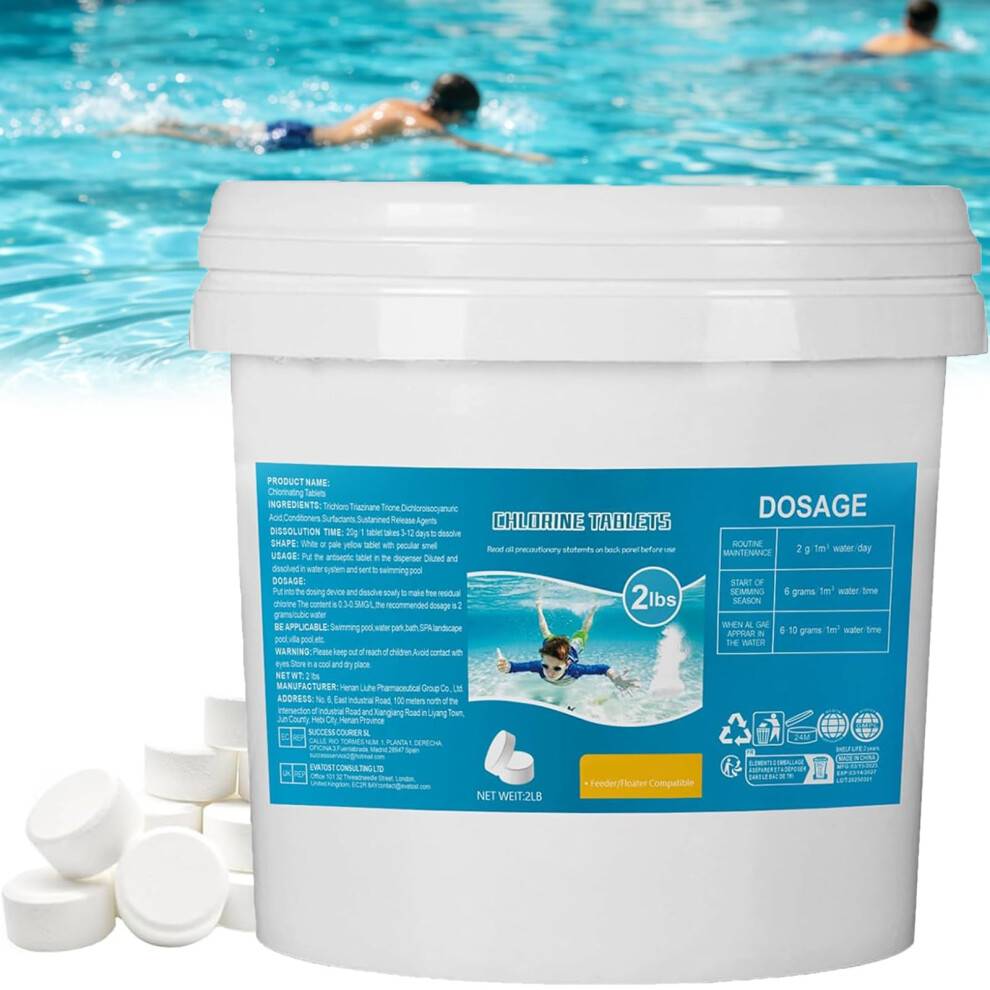 Swimming Pool Cleaning Tablets 2lb 1 Inch