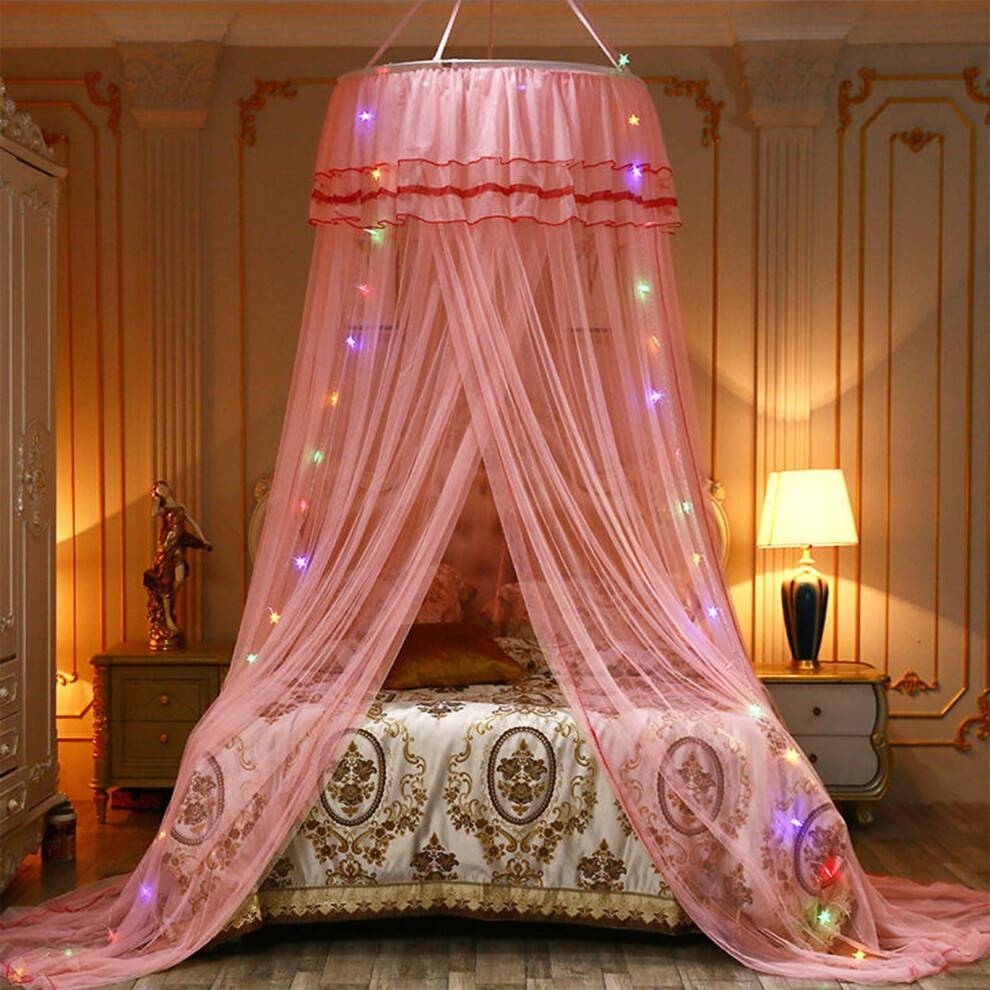 Princess Round Hoop Mosquito Net Canopy