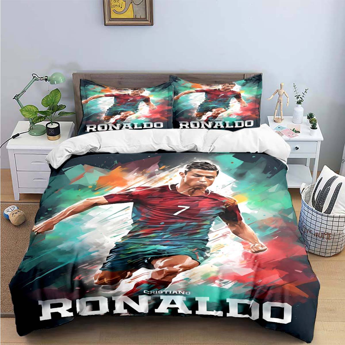 ModeFotbollsstjärna R-Ronaldo Tryck Sängkläder Set