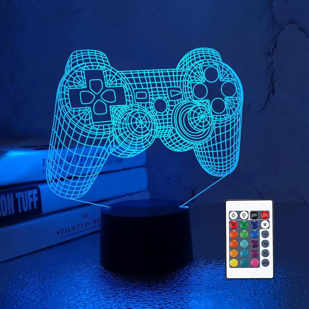 3D Gamepad With Remote Night Light