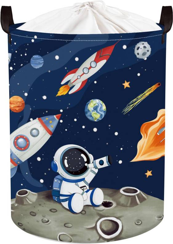 Cute Space Rockets Storage Basket