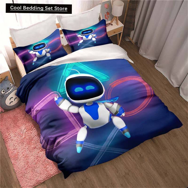 Astro bot Astro Bot Cute Cartoon Bedding Set