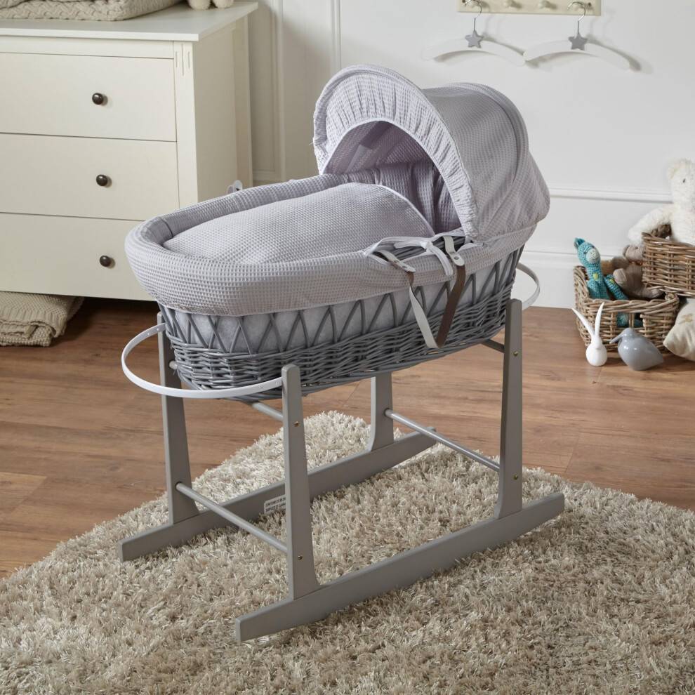 For Your Little One Wicker Moses Basket Rocking Stand