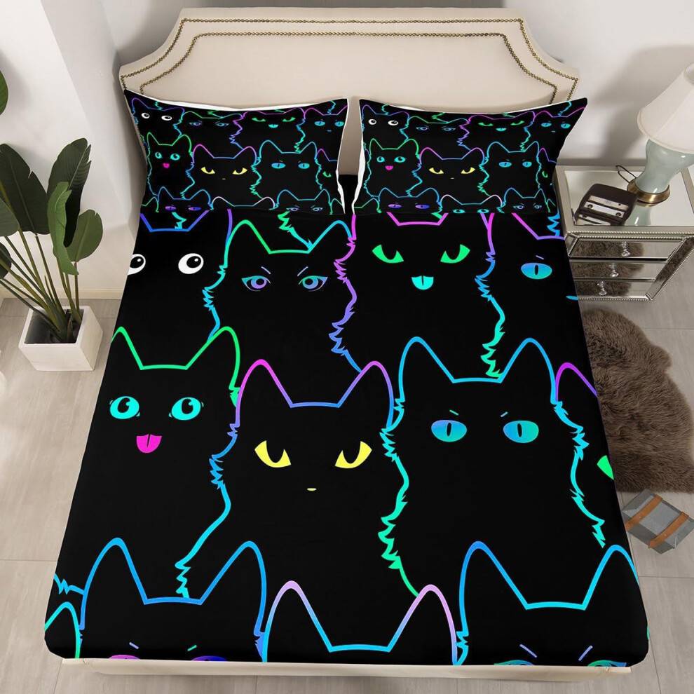Cartoon Doodle Pattern Bedding Cover Set