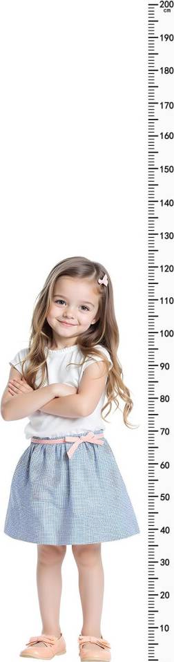 Height Chart Wall Sticker 2M