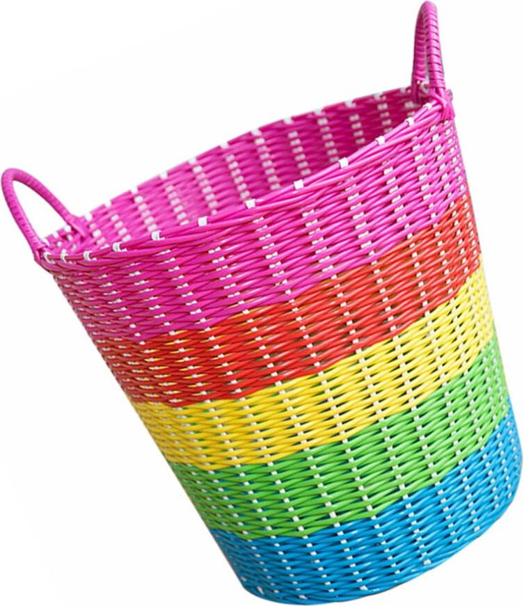 Plastic Rattan Storage Basket