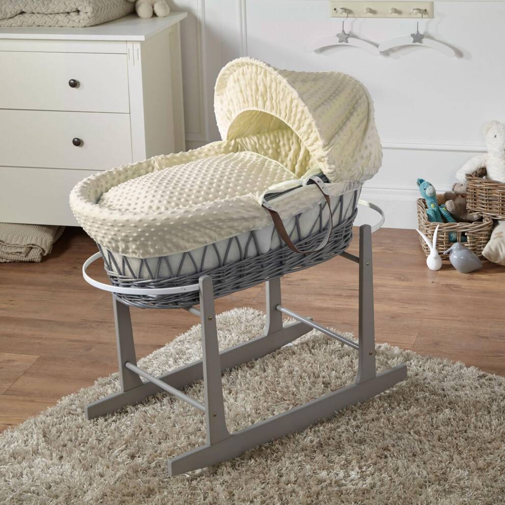 For Your Little One Wicker Moses Basket Rocking Stand