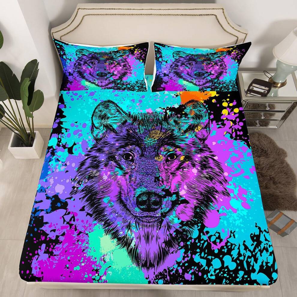 Cartoon Doodle Pattern Bedding Cover Set