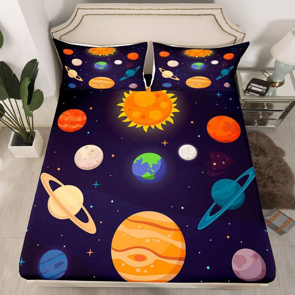Cartoon Doodle Pattern Bedding Cover Set