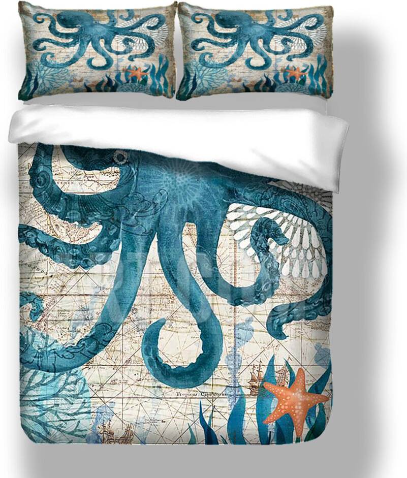 Ancoree Octopus Pattern Bedding Sets