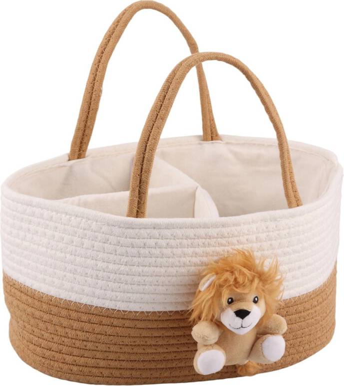 Cotton Rope Storage Basket Handwoven