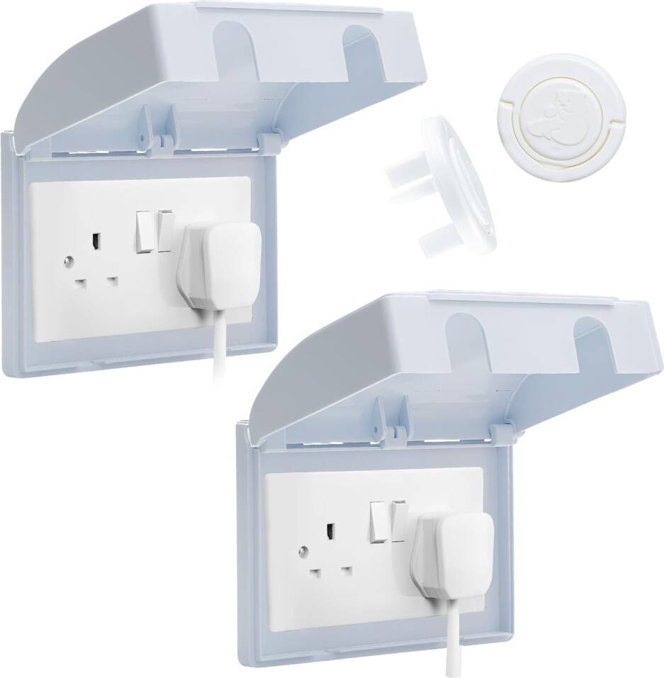 2 Pcs Wall Socket Protection Covers