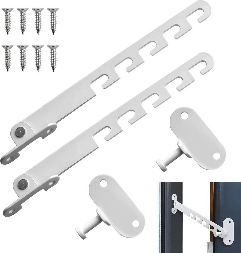 2 Pack Adjustable Aluminum Window Locks