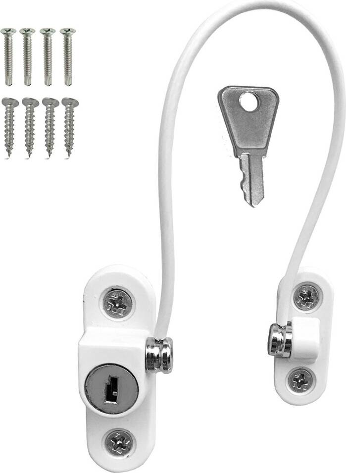 Upvc window locks UPVC Window Cable Restrictor Lock