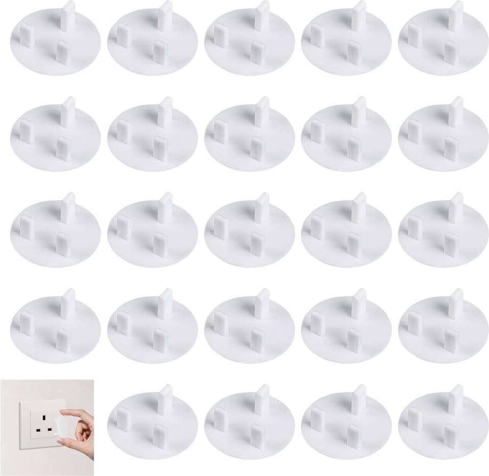 24 Pack Plug Socket Covers White